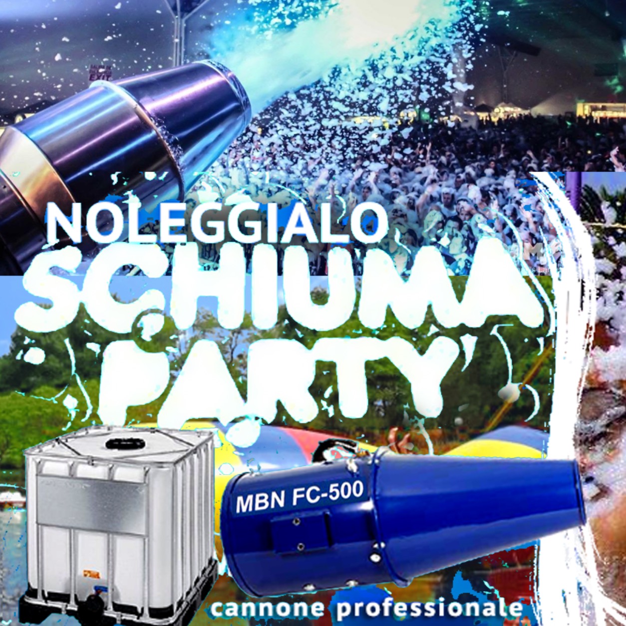 Noleggio cannone schiuma party brescia Noleggio cannone schiuma party brescia