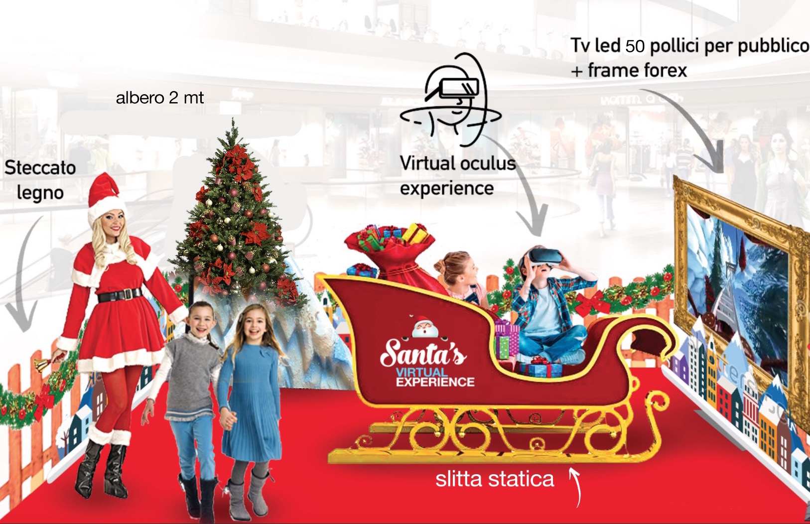 Babbo Natale Virtuale.Simulatore Virtuale Natale Sweet Slide Eventi
