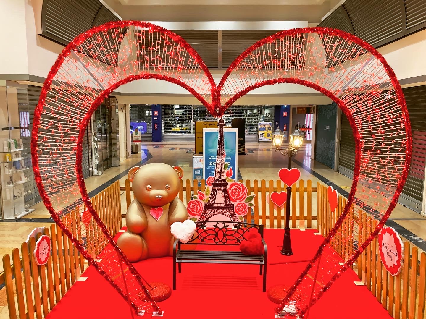 Area Selfie Cuore San Valentino - Sweet Slide Eventi