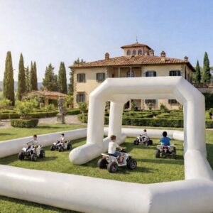 Noleggio pista gonfiabile con quad elettrici 24 Volt